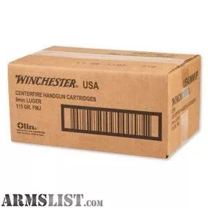 1000 count Winchester White Box 115 Grain 9mm from Legion Weaponry Inc. near Wichita, KS