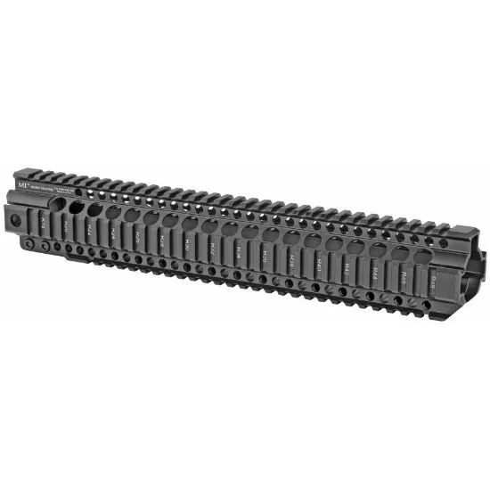 14" FREE FLOAT QUAD RAIL HANDGUARD, INCLUDES BARREL NUT, MIDWEST INDUSTRIES