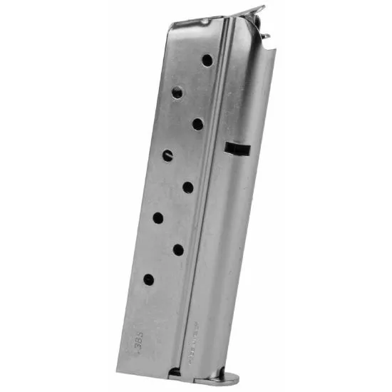 1911 GOVERNMENT .38 SUPER 9RD NICKEL MAGAZINE, MEC-GAR