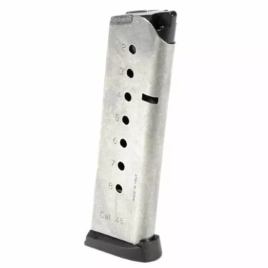 1911 GOVERNMENT .45ACP 8RD STAINLESS STEEL MAGAZINE, MEC-GAR