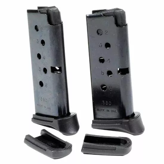 2-PACK OF RUGER LCP .380 6RD MAGAZINE NEW