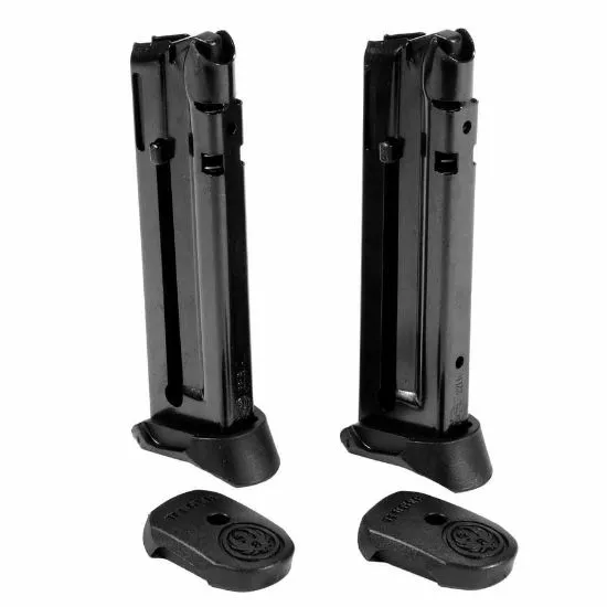 2-PACK OF RUGER SR22 .22LR 10RD MAGAZINES WITH FINGER REST