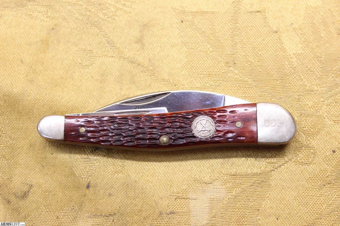 2003 Case XX 6355 WH Walnut Bone Jigged 3-Blade Folding Whittler Knife from Ted’s Pawn Shop near Norwood, Ohio, USA
