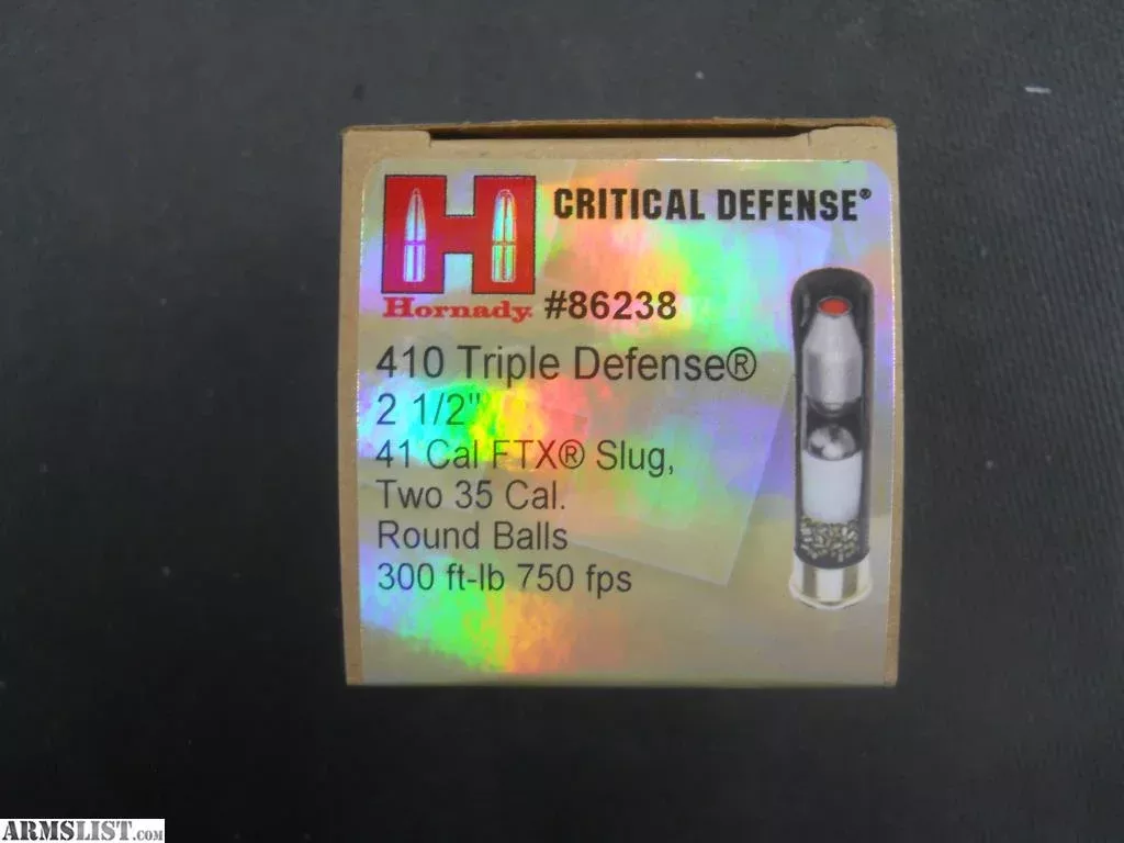 410 Critical DefenseShells.. 410 Triple Defense…. Hornady … from Tried and True Arms & Ammo LLC near CUMBERLAND, Columbus, OH