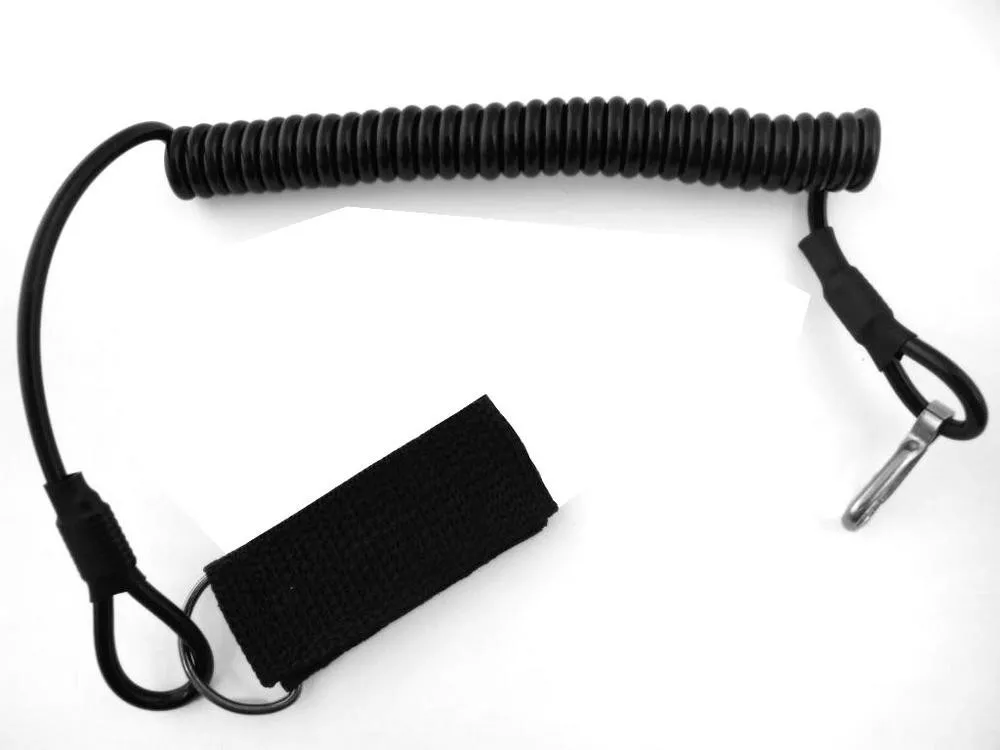 555 Pistol Lanyard w/Carabiner and Velcro Loop