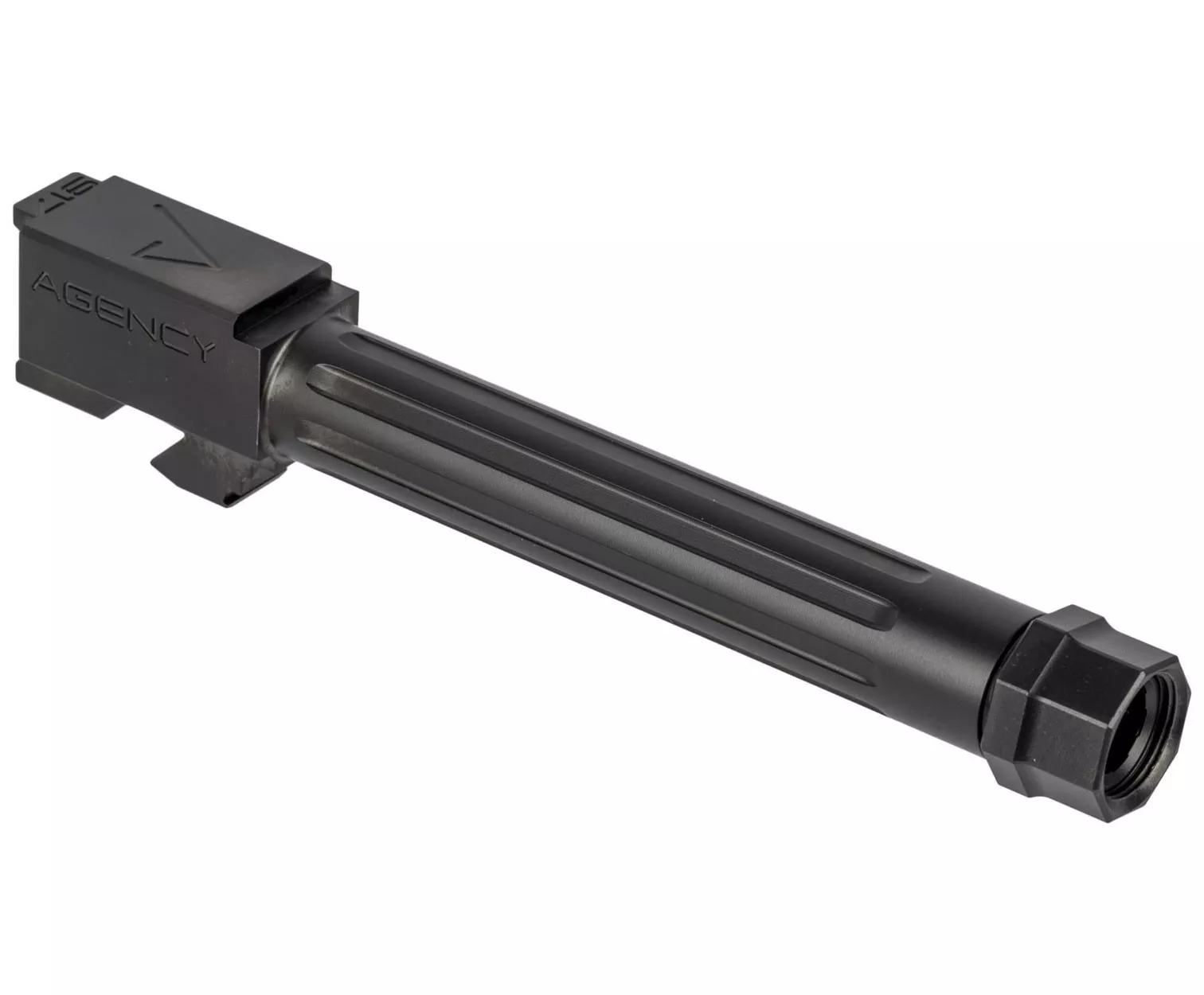 Agency Arms Glock 17 Mid Line Fluted Threaded Barrel 1/2X28 Black DLC