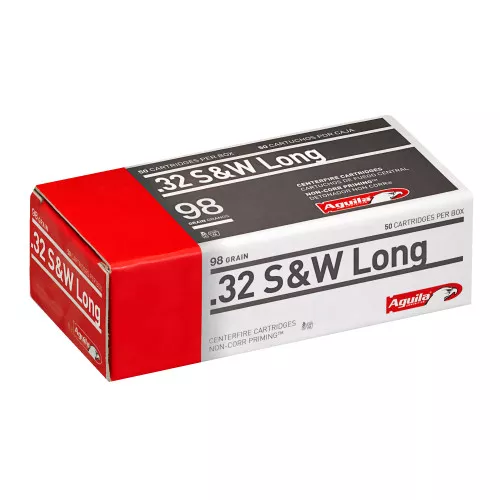 Aguila - 32 S&W Long 98Gr Solid Point -50 Rds