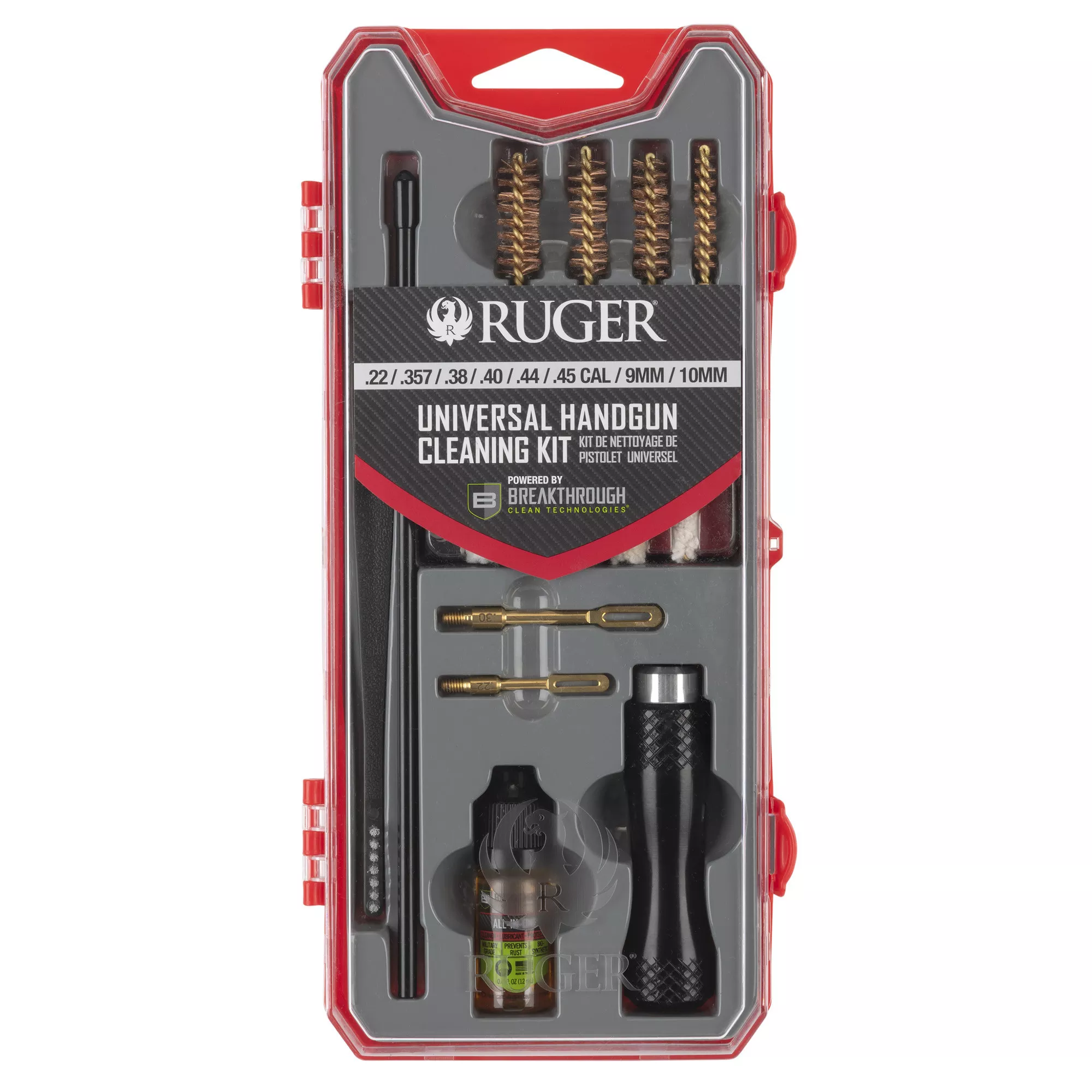 Allen .22-.45 Ruger Cleaning Handgun Kit Red/Gray