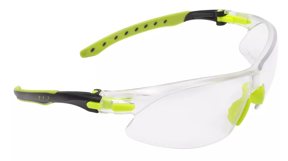 Allen 4140 Keen Safety Glasses Youth Clear Lens Lime Green Frame