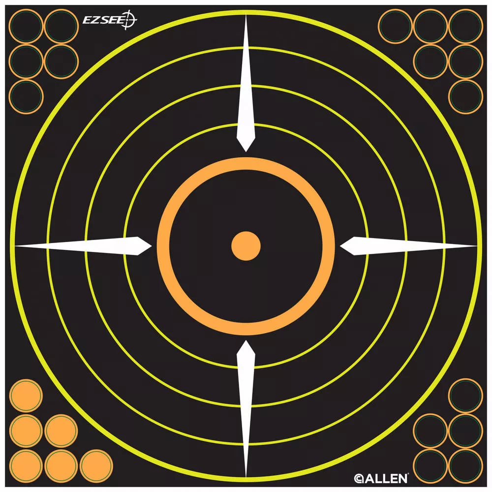 Allen EZ See Adhesive Bullseye Target