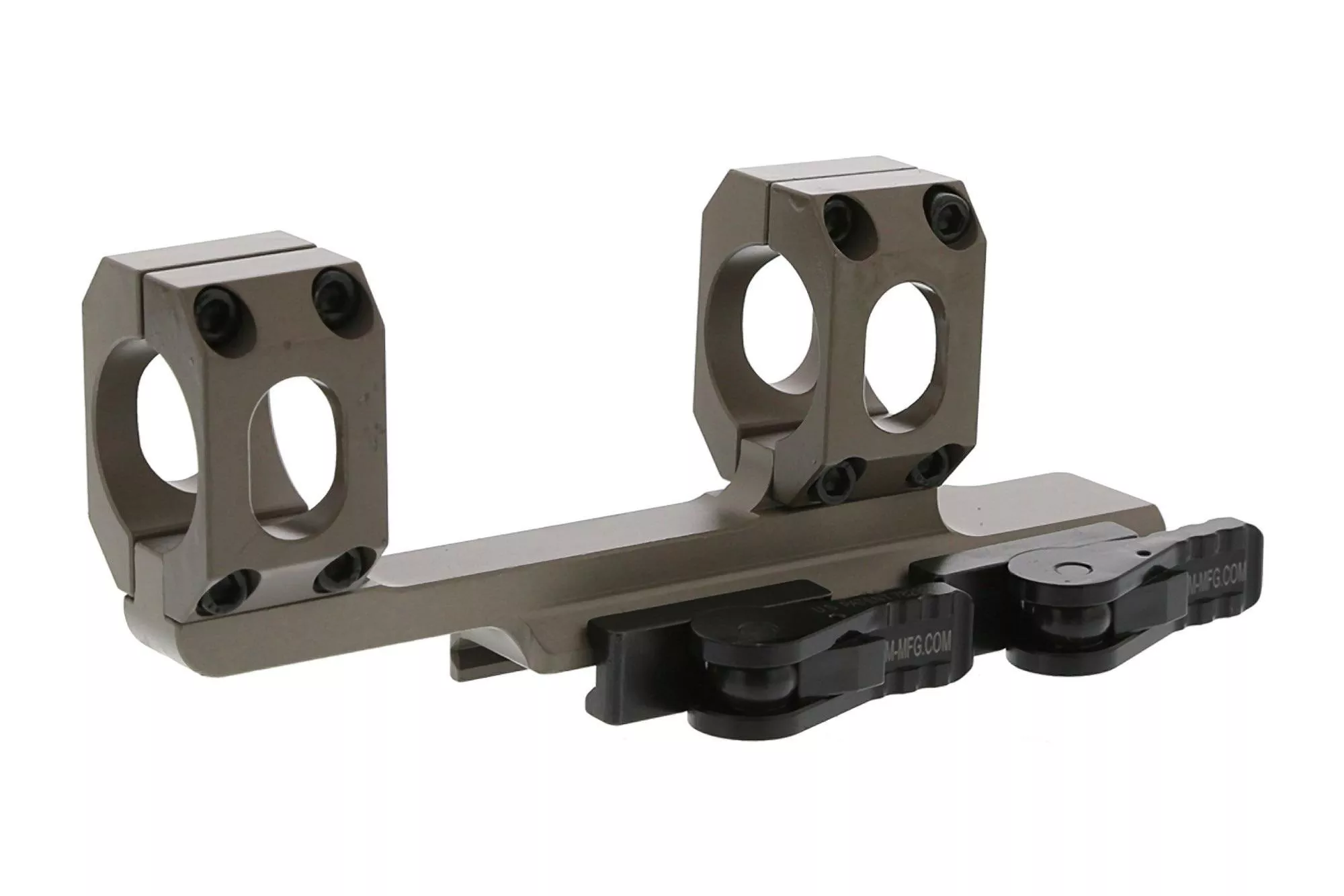 American Defense Recon 1" Scope Mount w/QD Auto Lock Lever System FDE
