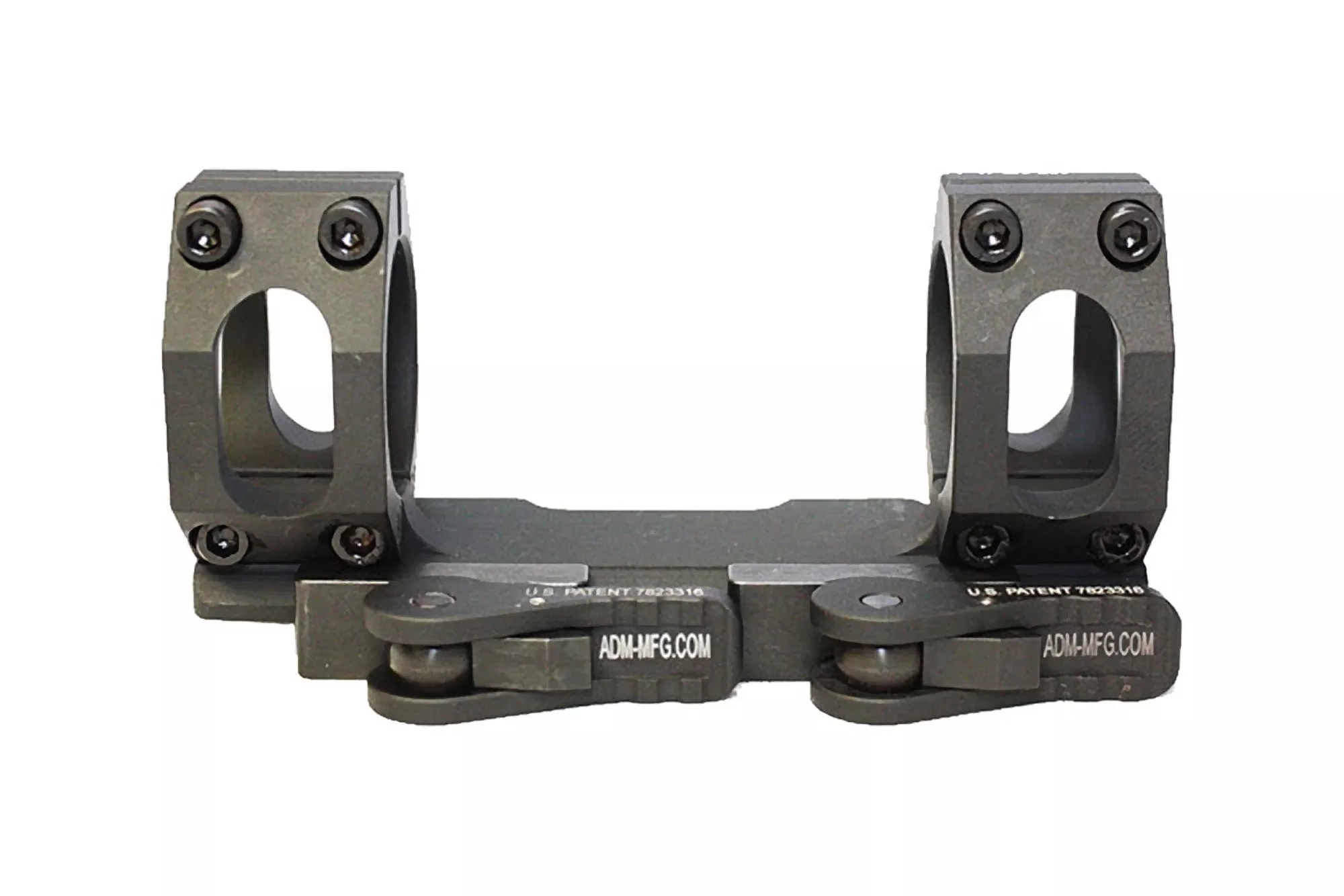 American Defense Recon Straight Low Quick Detach 34mm Scope Mount 20 MOA Black