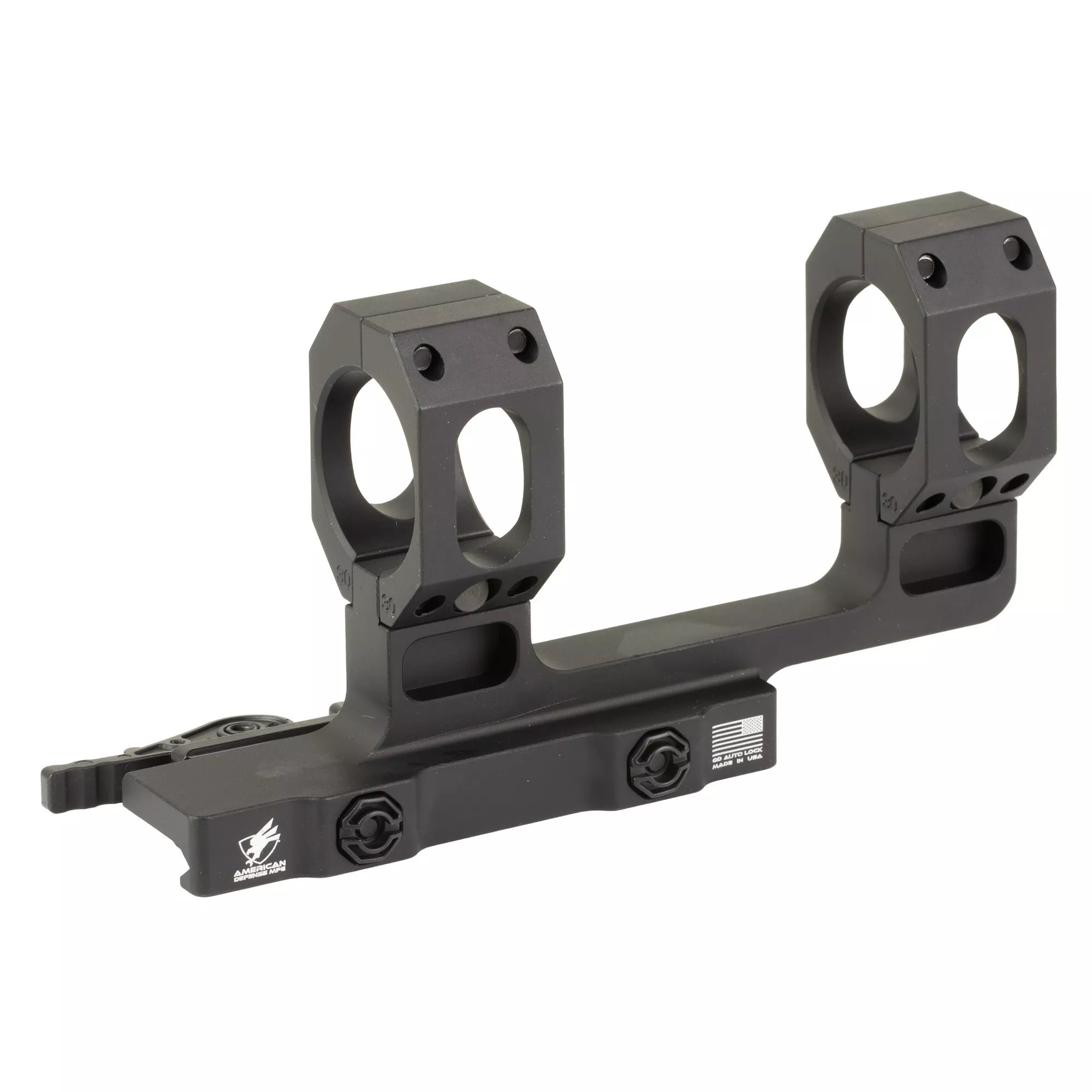American Defensive AD-Recon-H Mount 30mm High Dual QR Titanium