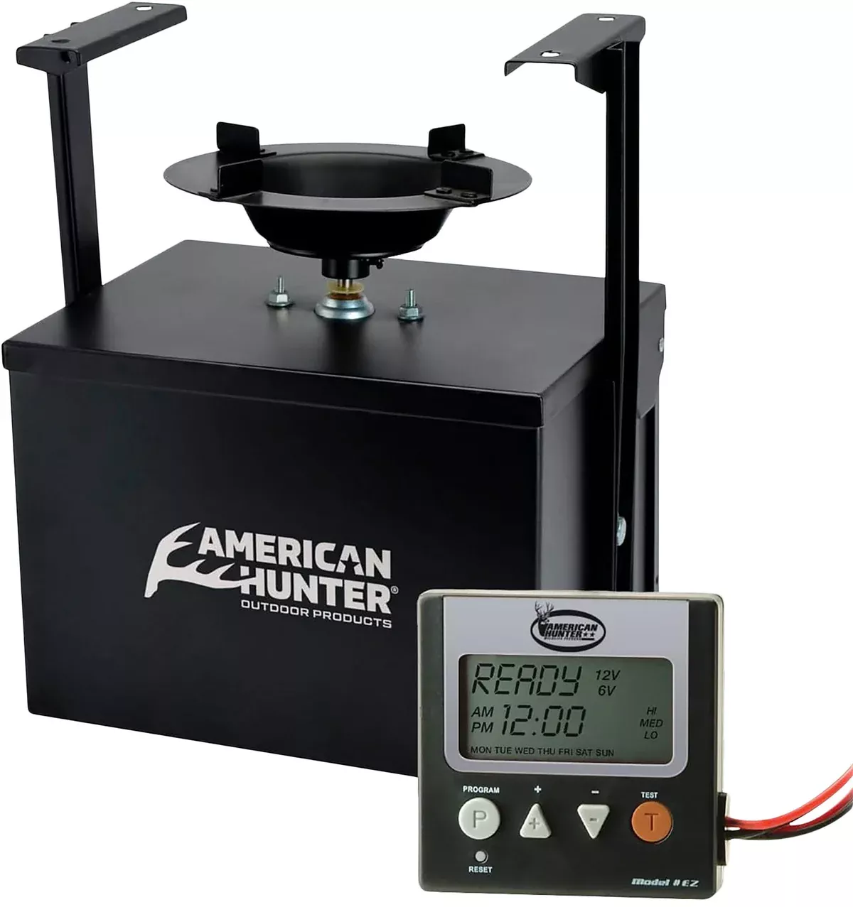 American Hunter 20558 Heavy Duty Spin Kit8 Programs 1-30 Seconds Duration Black Features Digital Timer