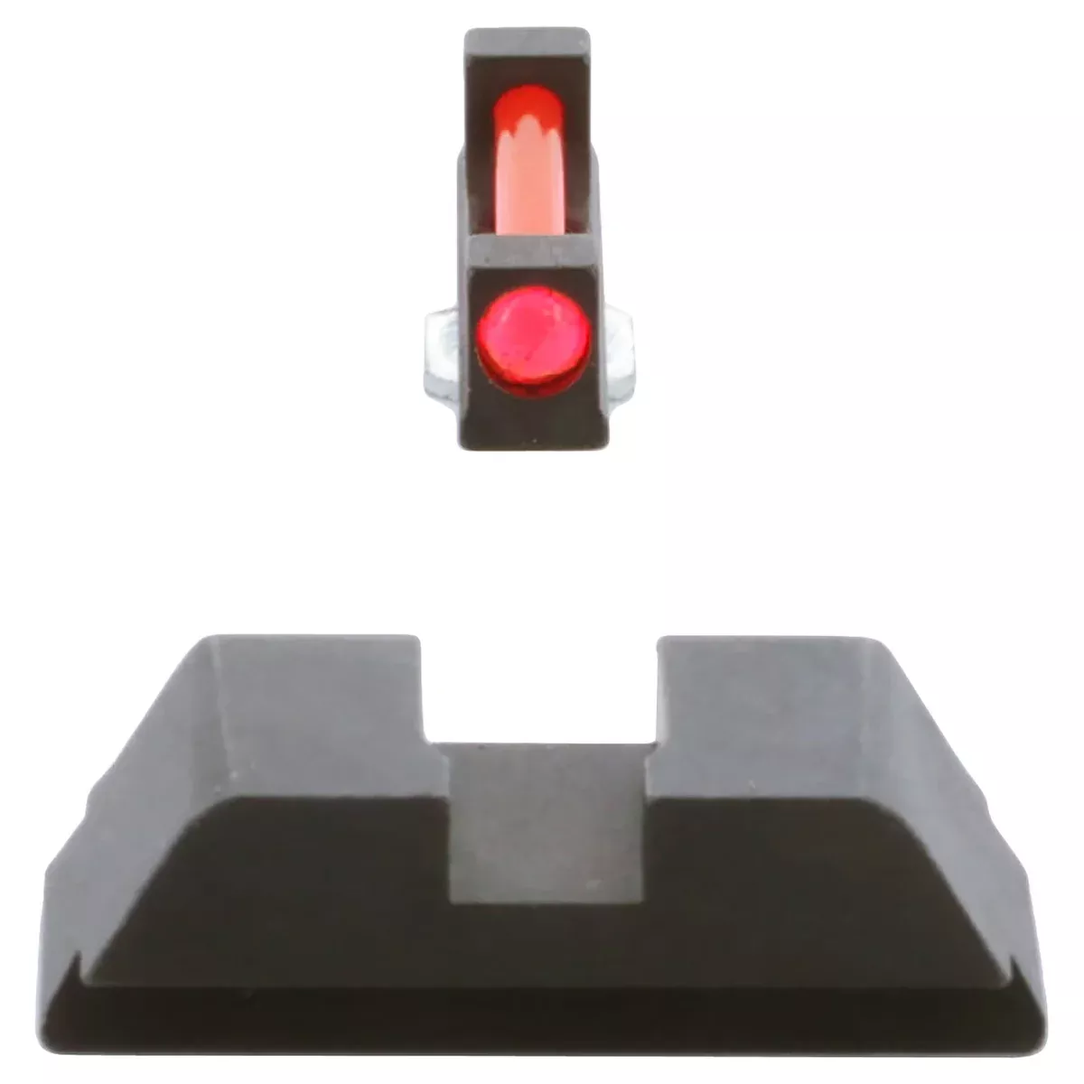 AmeriGlo GFT113 Range Series Sight Set for GlockRed Fiber Optic Front Sight-Black Rear Sight