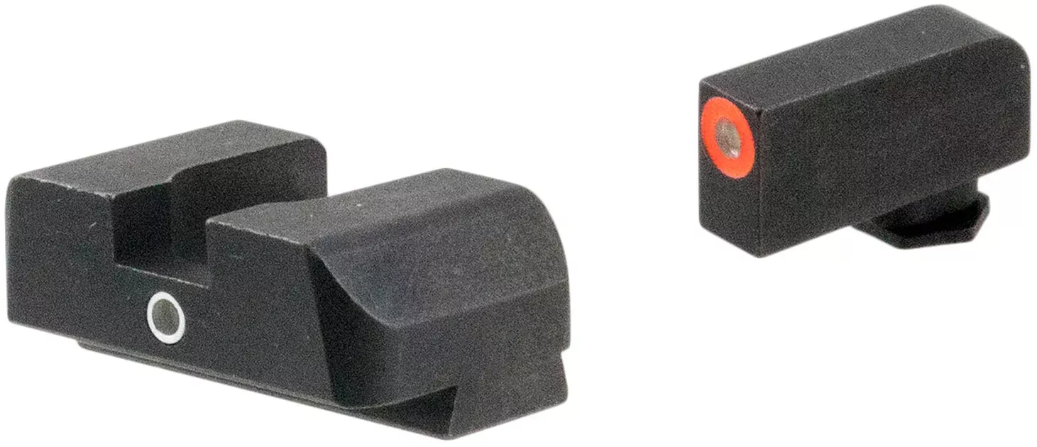 AmeriGlo GL5201 i-Dot SightSet for GlockGreen Tritium Orange Outline Front Sight-Green Tritium Rear Sight
