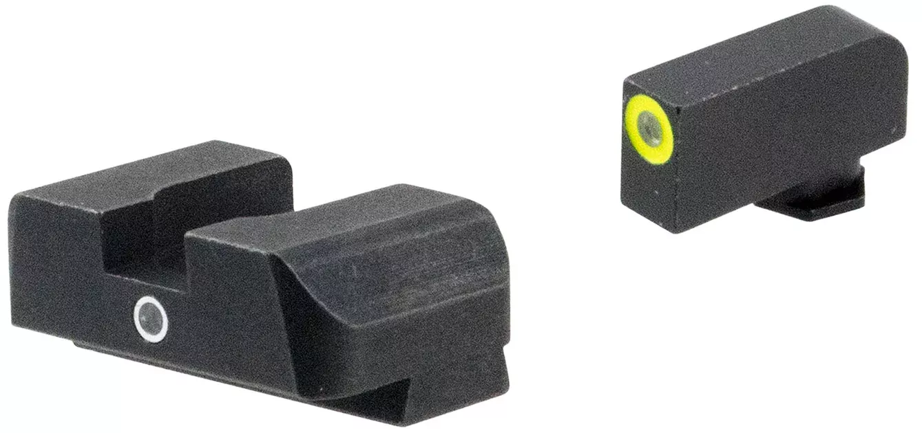 AmeriGlo GL5301 i-Dot SightSet for GlockGreen Tritium LumiGreen Outline Front Sight-Green Tritium Rear Sight