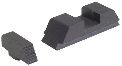 AmeriGlo GT504 Range Series Sight Set for GlockBlack Serrated Front-Black Rear