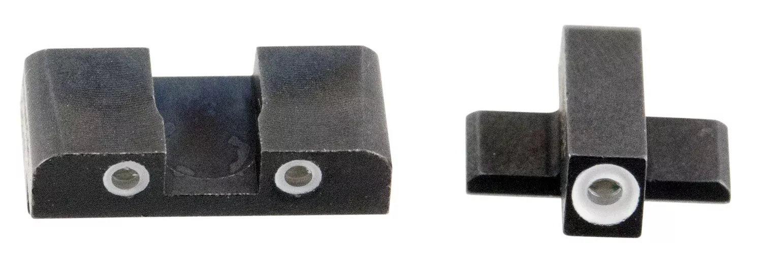 AmeriGlo SG161 Classic Tritium Sight Set for Sig SauerGreen Tritium White Outline Front Sight-Green Tritium White Outline Rear Sight