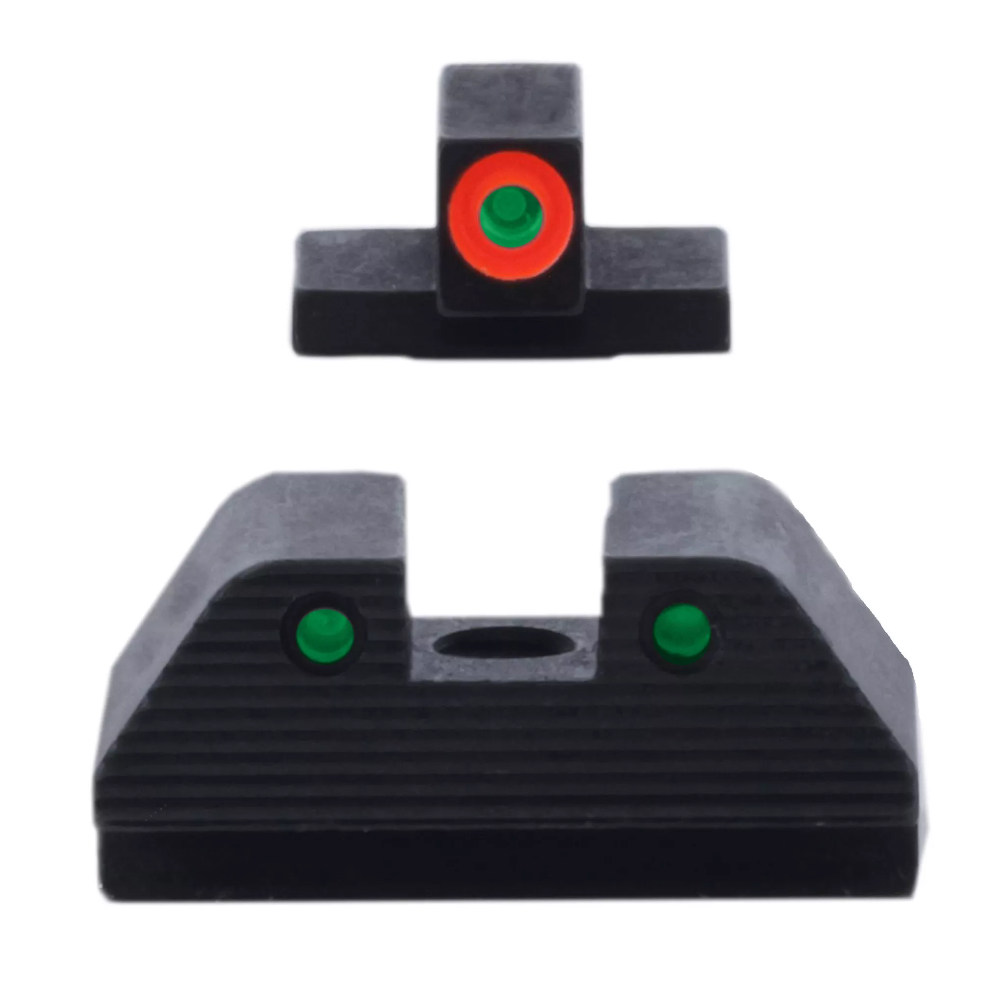 AmeriGlo Trooper Night Sight S&W M&P M2.0 Green Front/Orange Outline Green/Black Rear