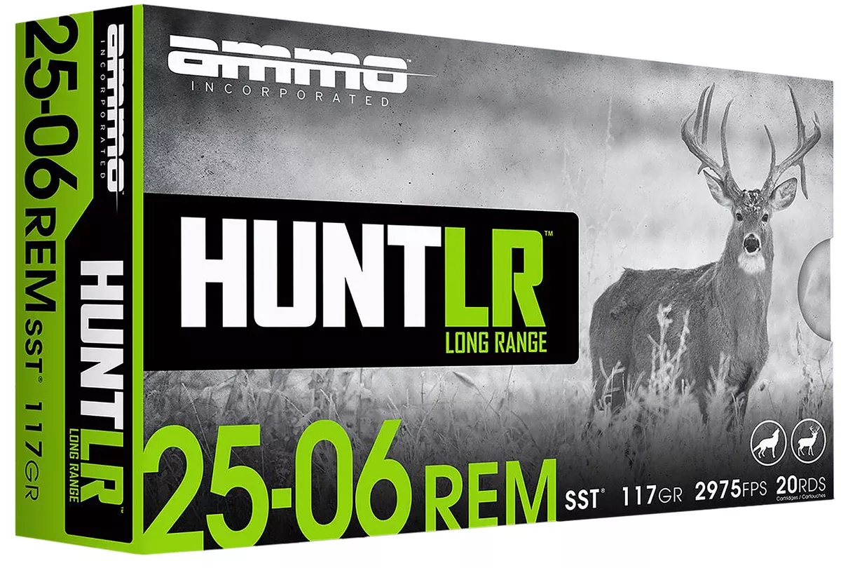 Ammo Inc 2506R117SSTA20 Hunt Long Range 25-06 Rem 117 gr Super Shock Tip 20 Per Box/ 10 Case