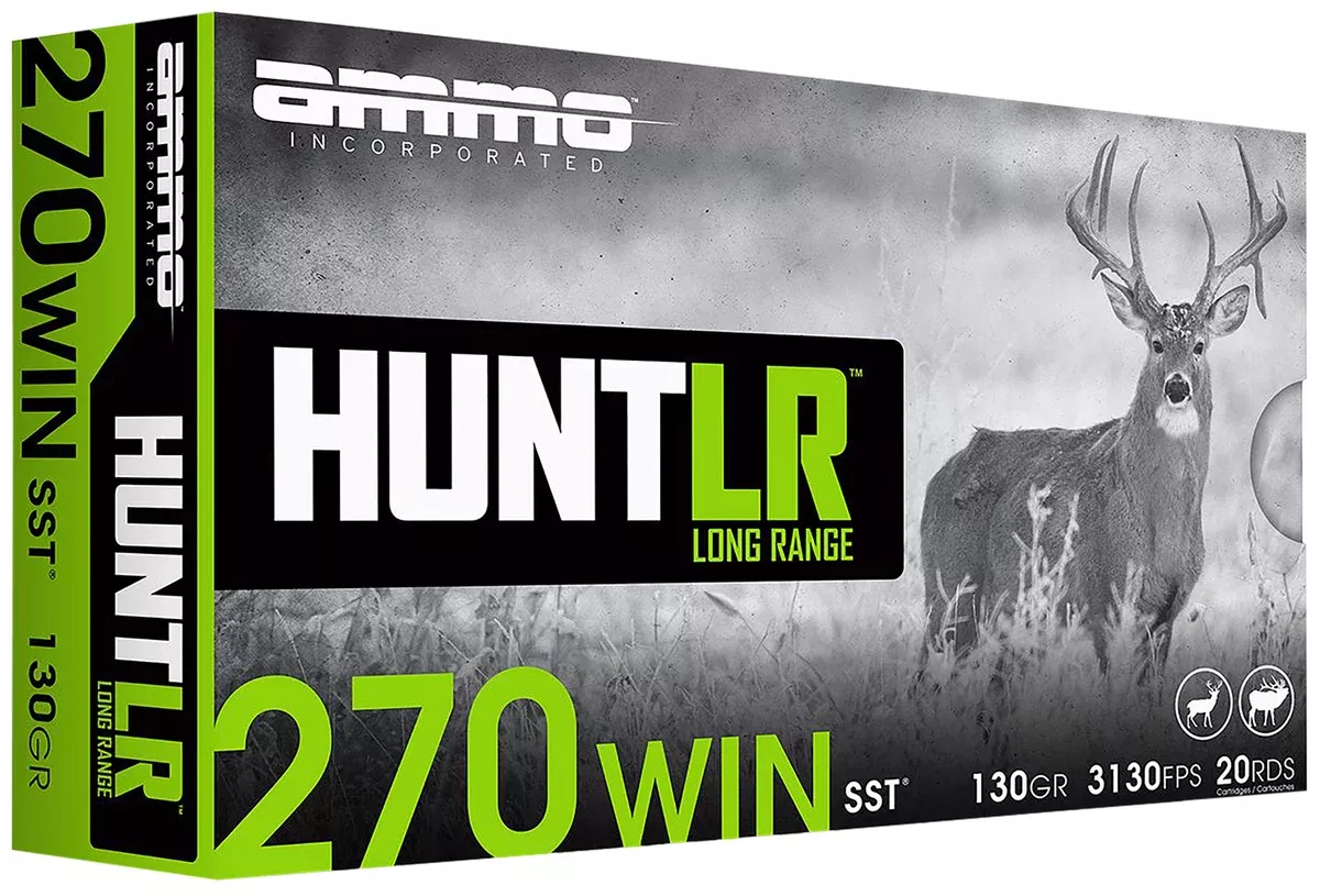 Ammo Inc 270W130SSTA20D Hunt Long Range 270Win 130gr Super Shock Tip 20 Per Box/10 Case