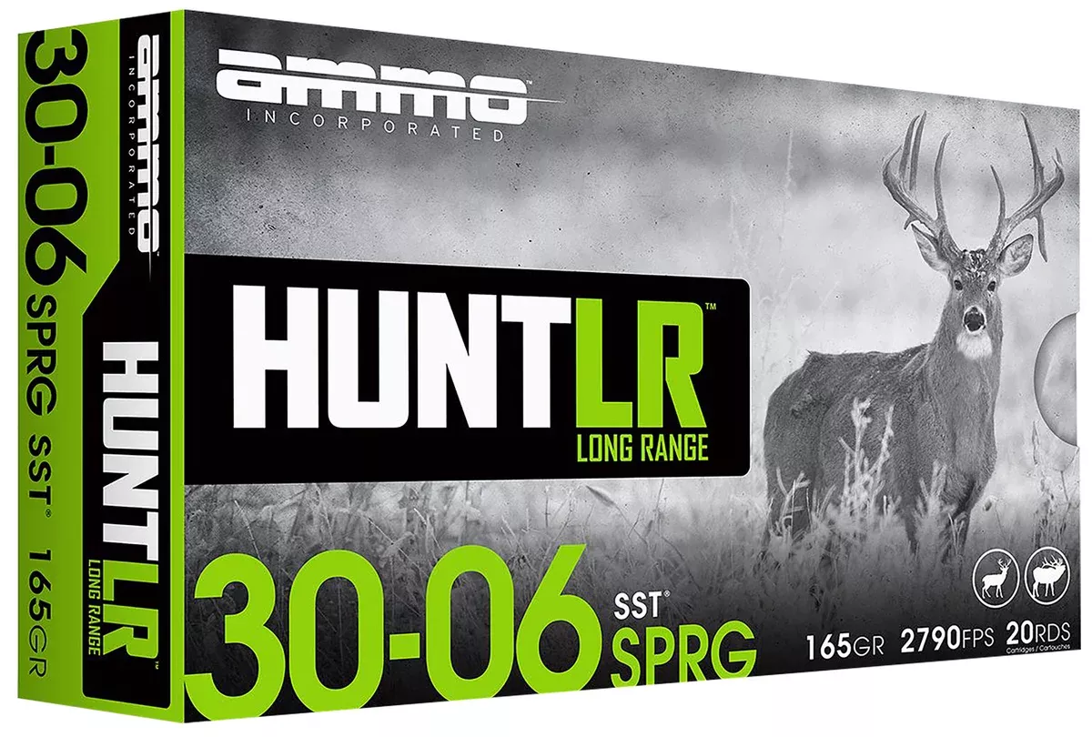 Ammo Inc 3006165SSTA20 Hunt Long Range 30-06Springfield 165gr Super Shock Tip 20 Per Box/10 Case