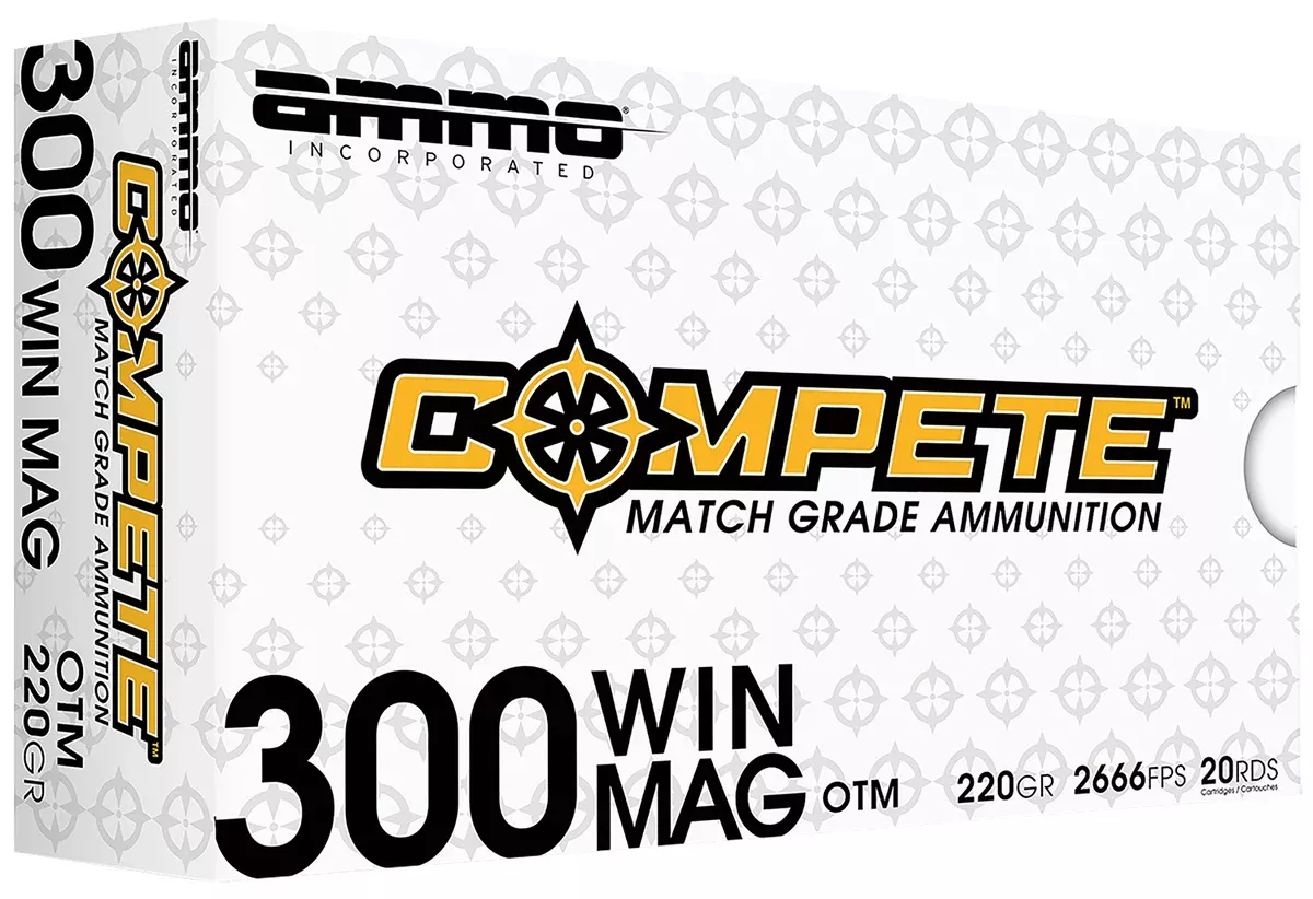 Ammo Inc 300WM190BTHPA20 Compete300WinMag 220gr Open Tip Match 20 Per Box/10 Case