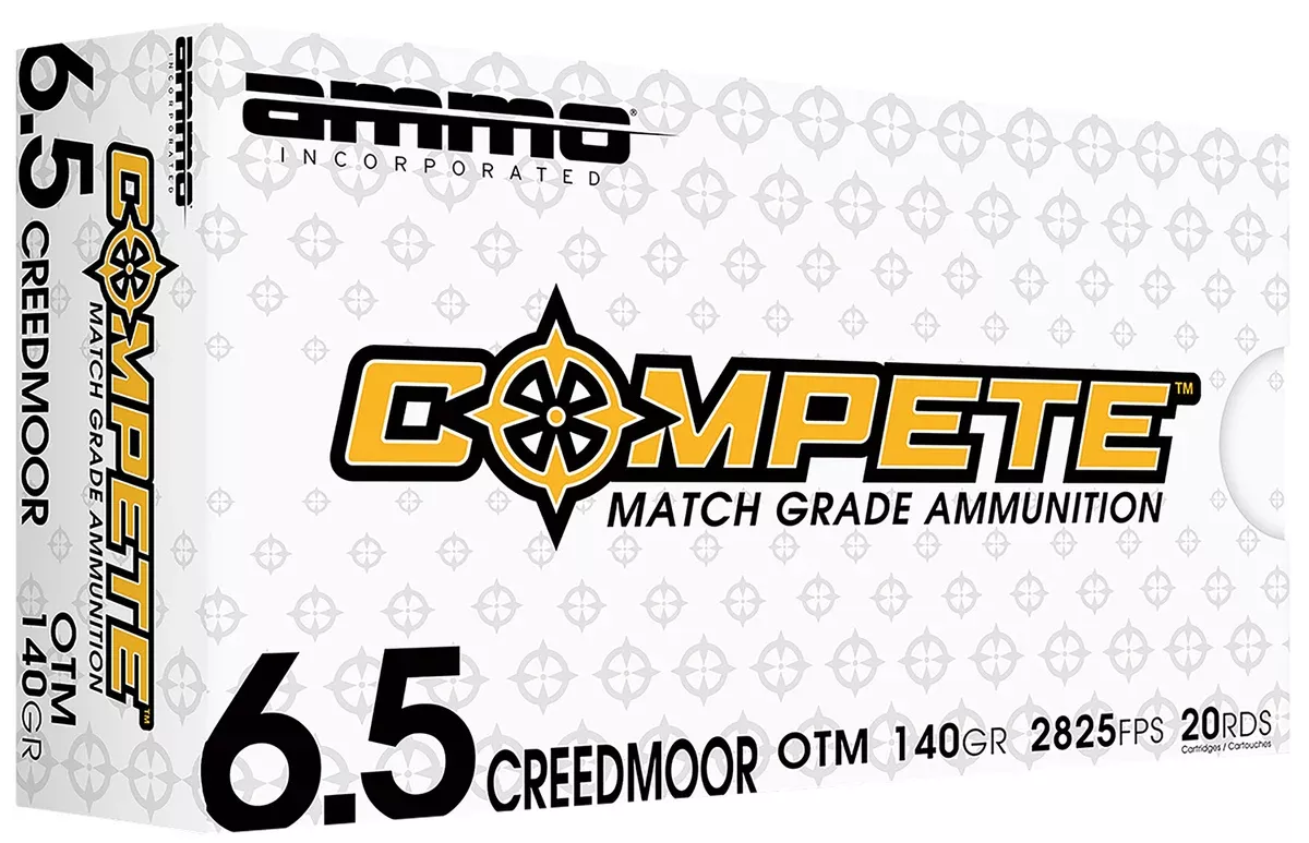 Ammo Inc 65CM140BTHPA20 Match6.5 Creedmoor 140 gr Boat Tail Hollow Point 20 Per Box/ 10 Case