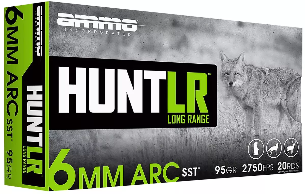 Ammo Inc 6ARC095SSTA20 Hunt Long Range 6mm ARC 95 gr Super Shock Tip 20 Per Box/ 10 Case