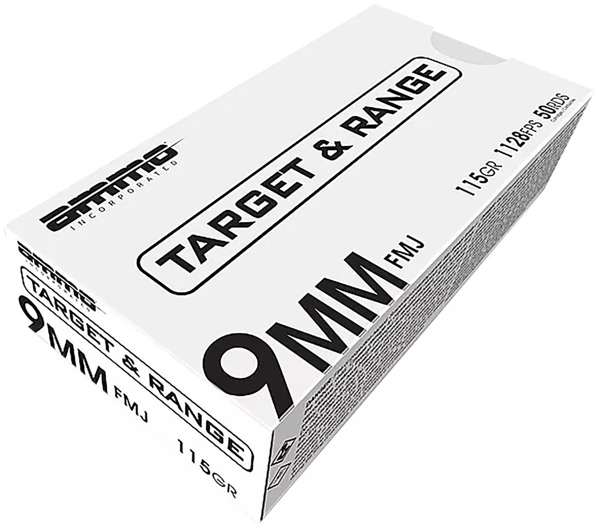 Ammo Inc 9115FMJTR50 Signature9mm Luger 115gr Full Metal Jacket 50 Per Box/20 Case