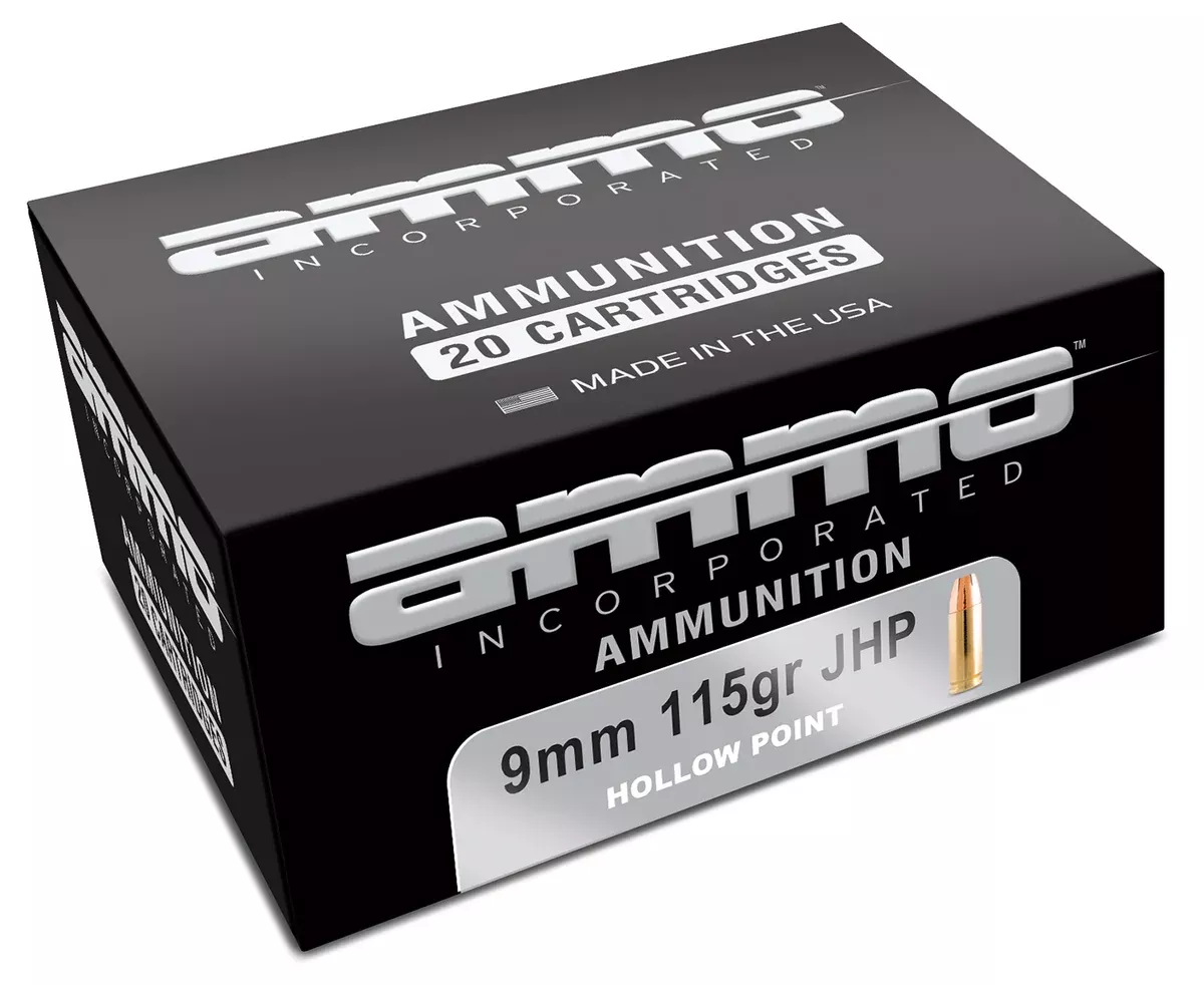 Ammo Inc 9115JHPA20 Signature9mm Luger 115 gr Jacketed Hollow Point (JHP) 20 Per Box/10 Cs