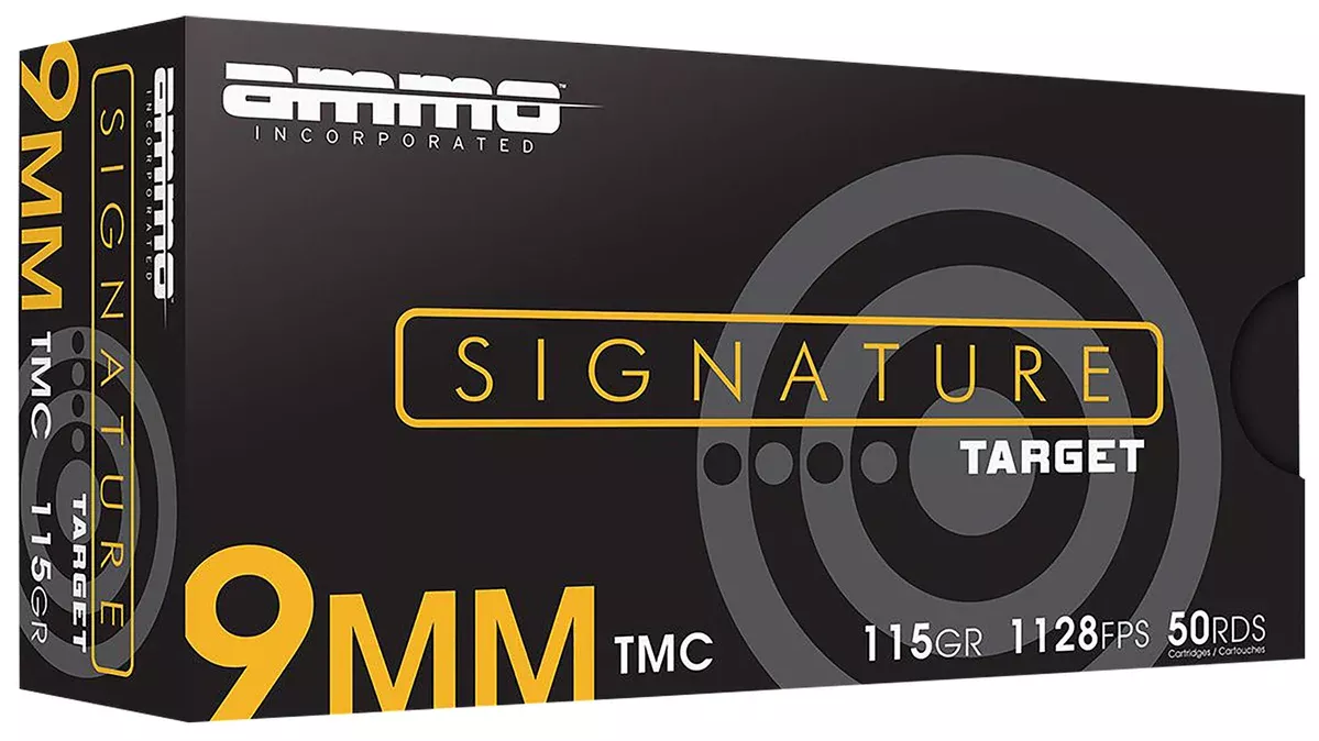 Ammo Inc 9115TMCA50 Signature9mm Luger 115gr Total Metal Case 50 Per Box/20 Case