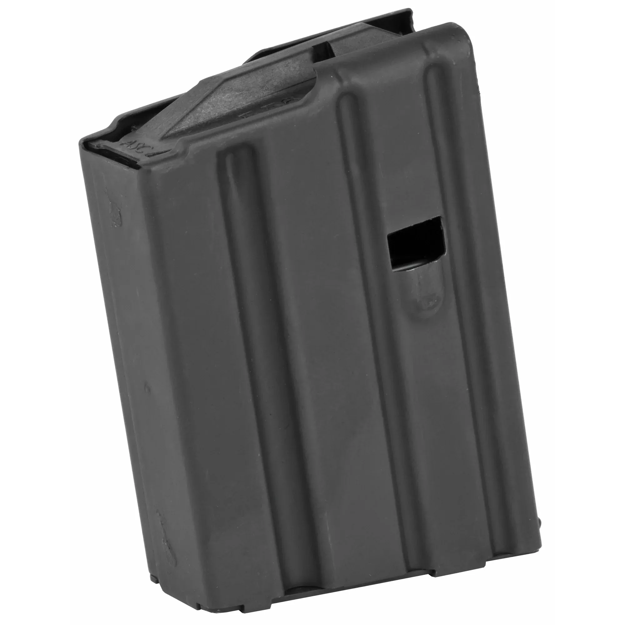 Ammunition Storage Components AR-15 .223/5.56 5-Round Magazine – Stainless Steel, Black Follower