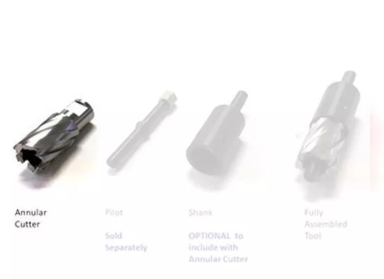 Annular Cutter Kit - 9/16" Barrel Threading