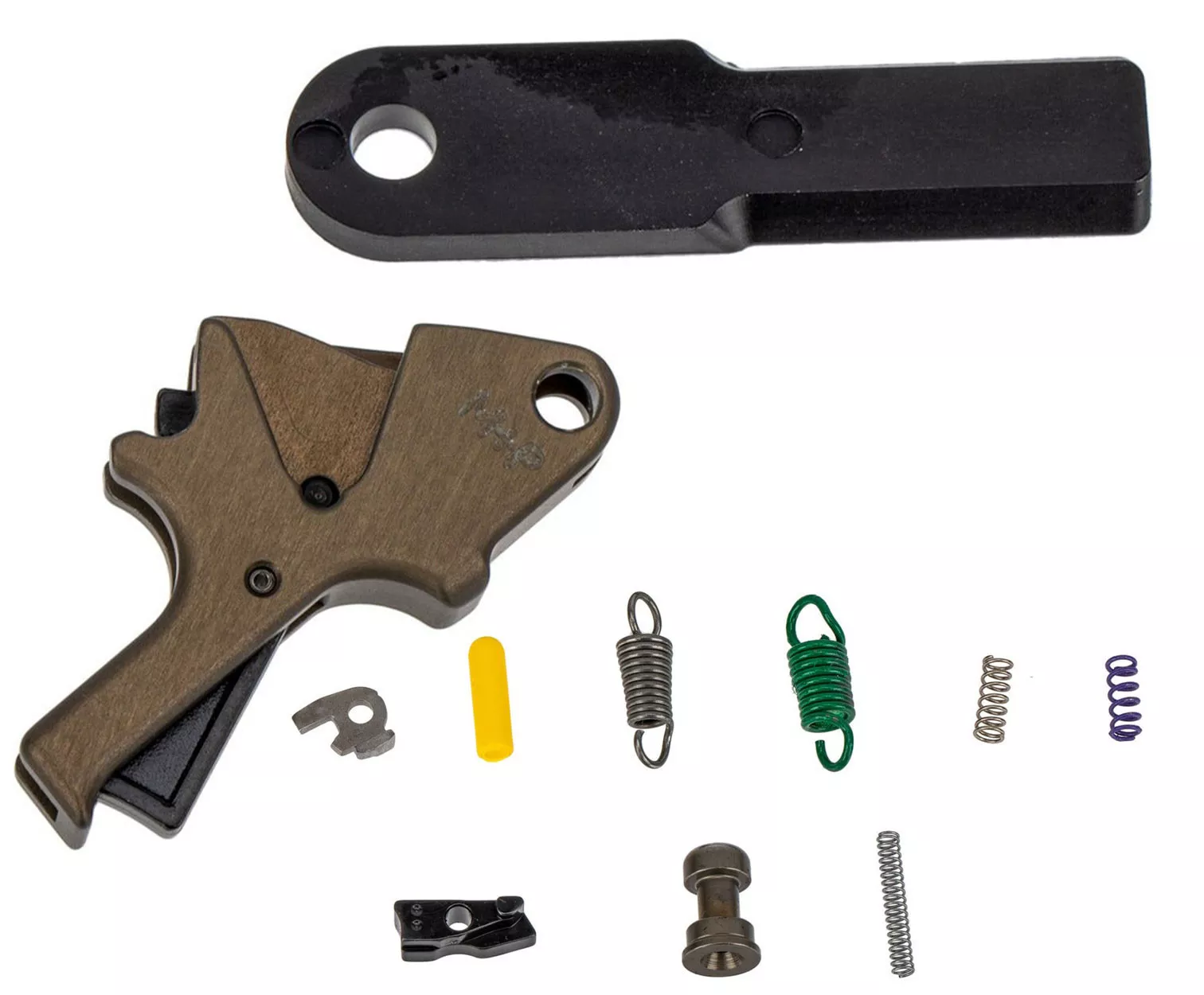 Apex S&W M&P M2.0 Flat-Faced Forward Set Trigger Kit FDE w/Black Safety