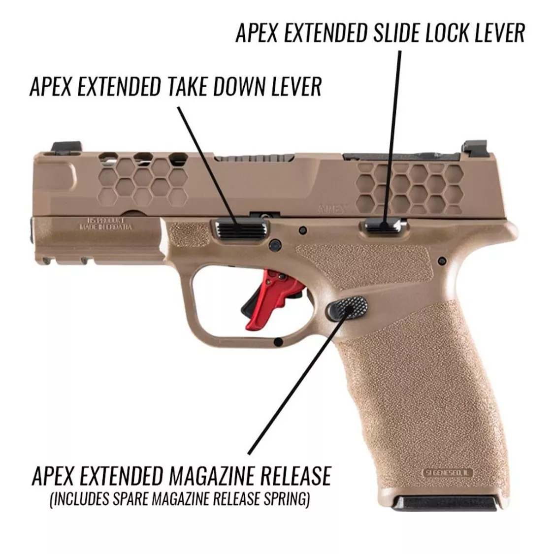 Apex Springfield Hellcat/PRO Extended Control Set