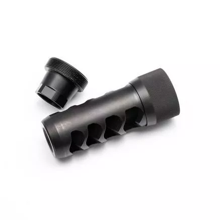 Area 419 Sidewinder Magnum Self Timing Muzzle Brake 338 cal Black Nitride 5/8-24
