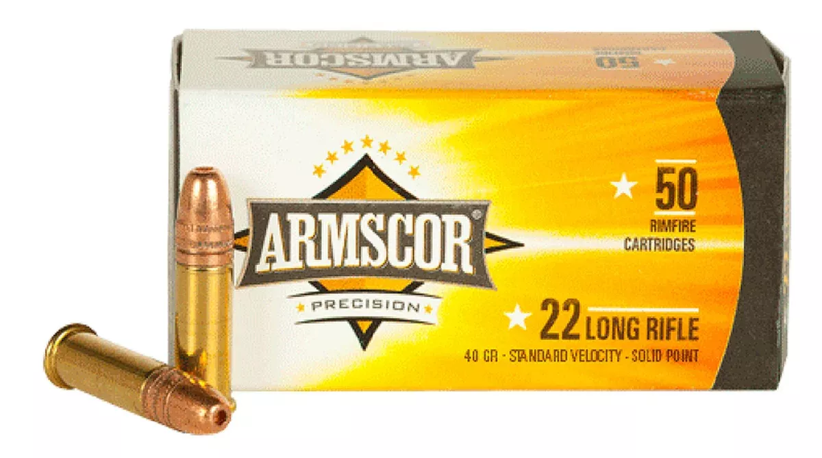 Armscor 50012PH Precision22 LR 40 gr Standard Velocity Solid Point 50 Per Box/100 Cs
