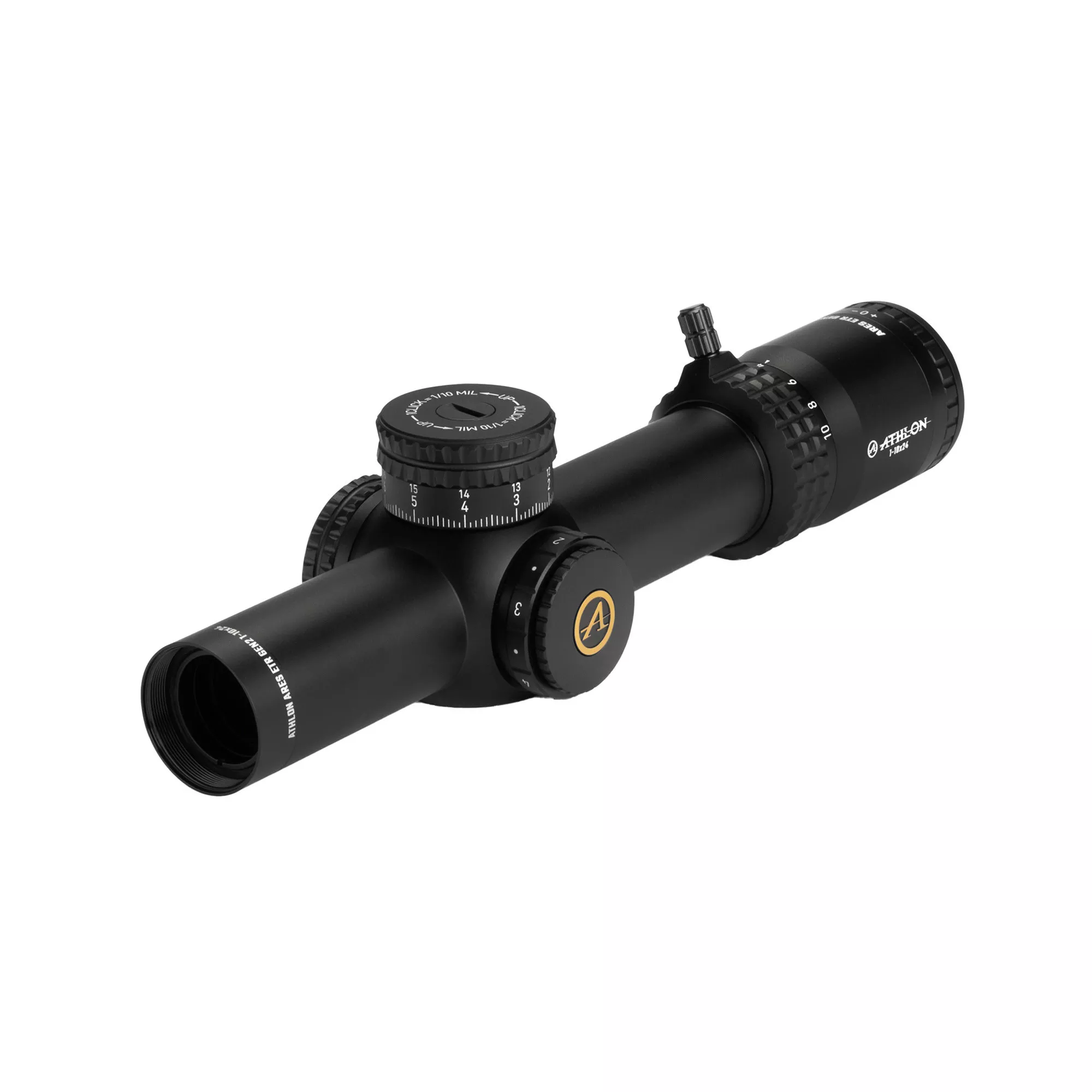 Athlon Ares ETR Rifle Scope 1-10X24mm ATMR3 Reticle FFP Black