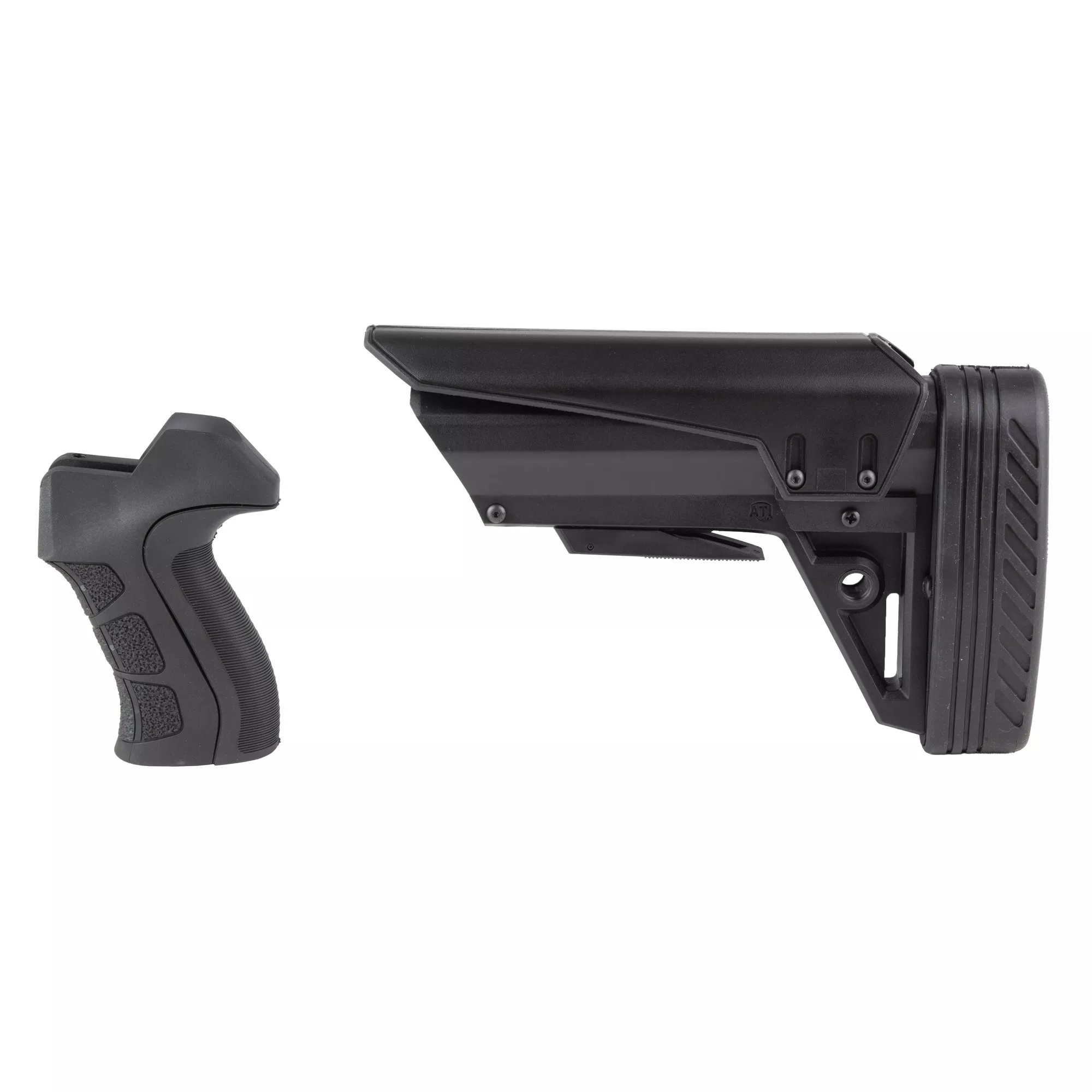 ATI Tactlite Shotgun Stock & X2 Grip for Mossberg 590R/590RM Black