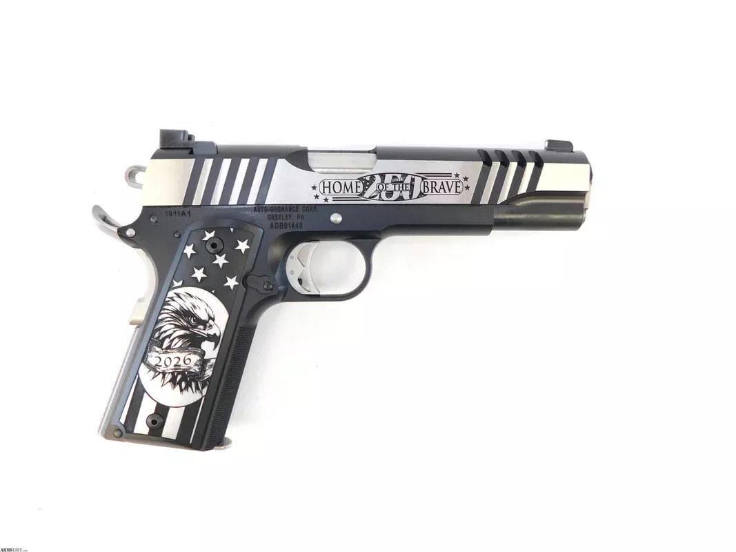 Auto Ordnance Thompson Land Of The Free .45 ACP 5 Inch 1911TCAC21 from ELK CO AMMO&ARMS INC near Saint Marys, Pennsylvania, USA