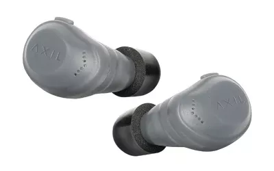 AXIL XCOR TAC Digital Earbuds Grey – Bluetooth Hearing Enhancement with 25dB NRR