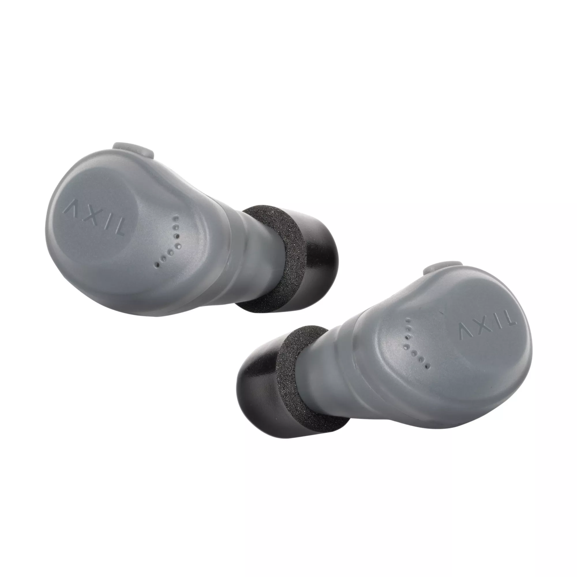 AXIL XCOR Tactical Digital Earbuds w/Charging Case Gray