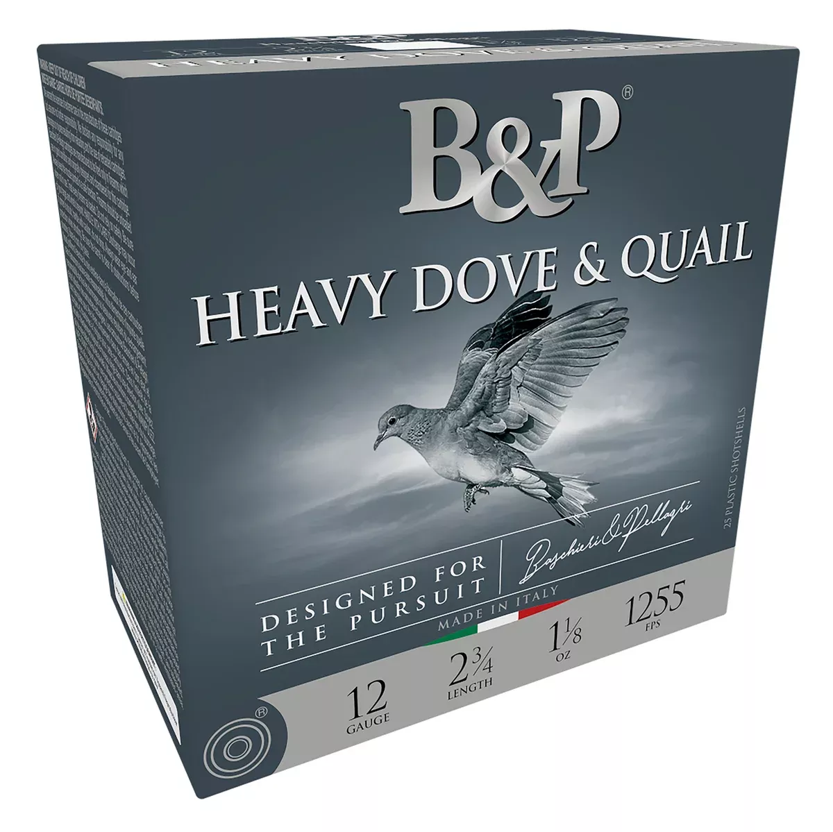 B&P 12B18D8 Heavy Dove & Quail12Gauge 2.75" 1 1/8oz 8Shot 25 Per Box/10 Case