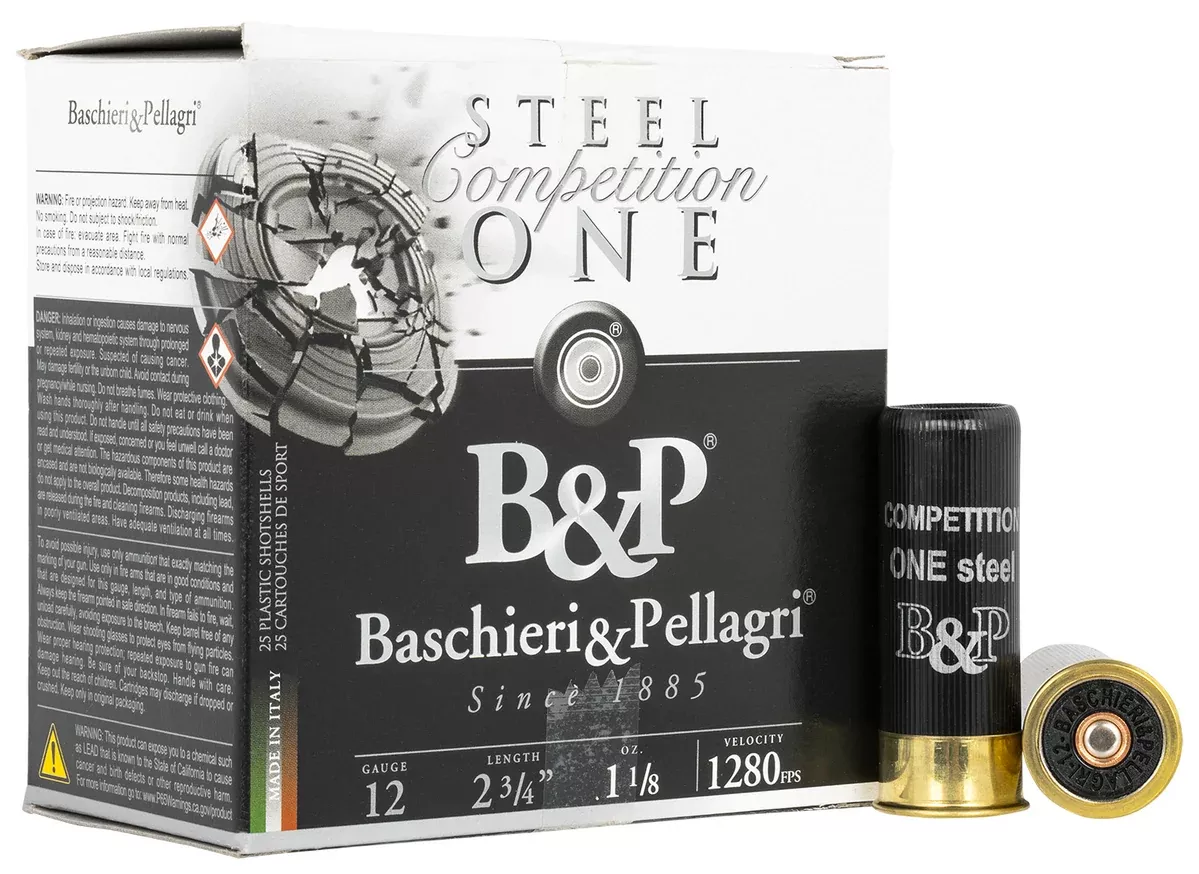 B&P 12B18GC9 Competition One12 Gauge 2.75" 1 1/8 oz 1280 fps 9 Shot 25 Bx/10 Cs