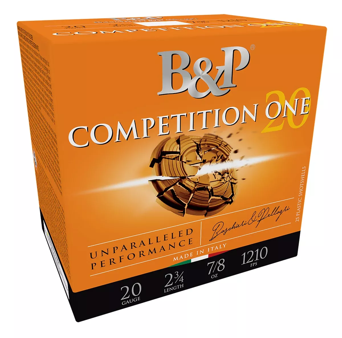 B&P 20B78CP8 Competition ONE 20Gauge 2.75" 7/8oz 8Shot 25 Per Box/10 Case