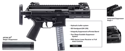 B&T - APC9K SD2 Integrally Suppressed - SBR (NFA)