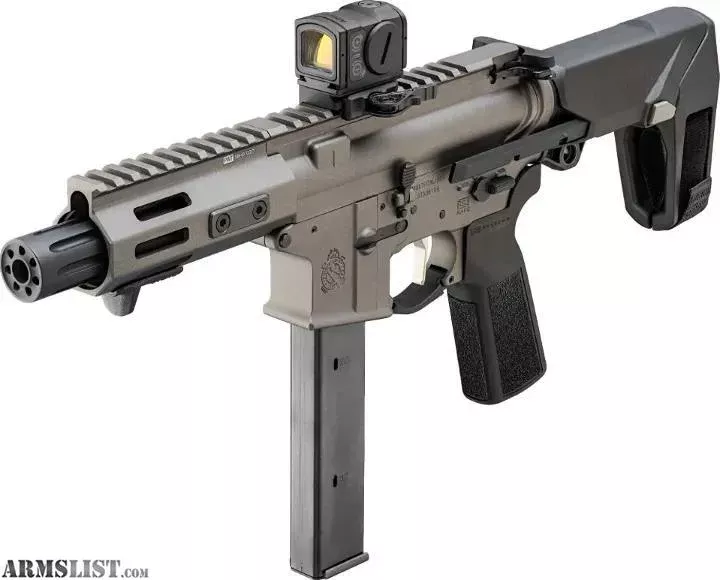 *BACKORDER*New SPRINGFIELD ARMORY SAINT VICTOR 5.5″ PDW w/SB TACTICAL HBPDW Brace – 9MM – TUNGSTEN GRAY from Watson Precision Firearms LLC near Oklahoma City, OK