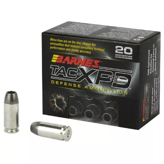BARNES 40SW 140GR TAC-XPD HOLLOW POINT, LEAD FREE, 20RD BOX